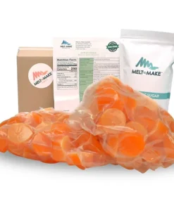 Peach - 10kg Case - Melt-to-Make Gelatin Gummy Pucks